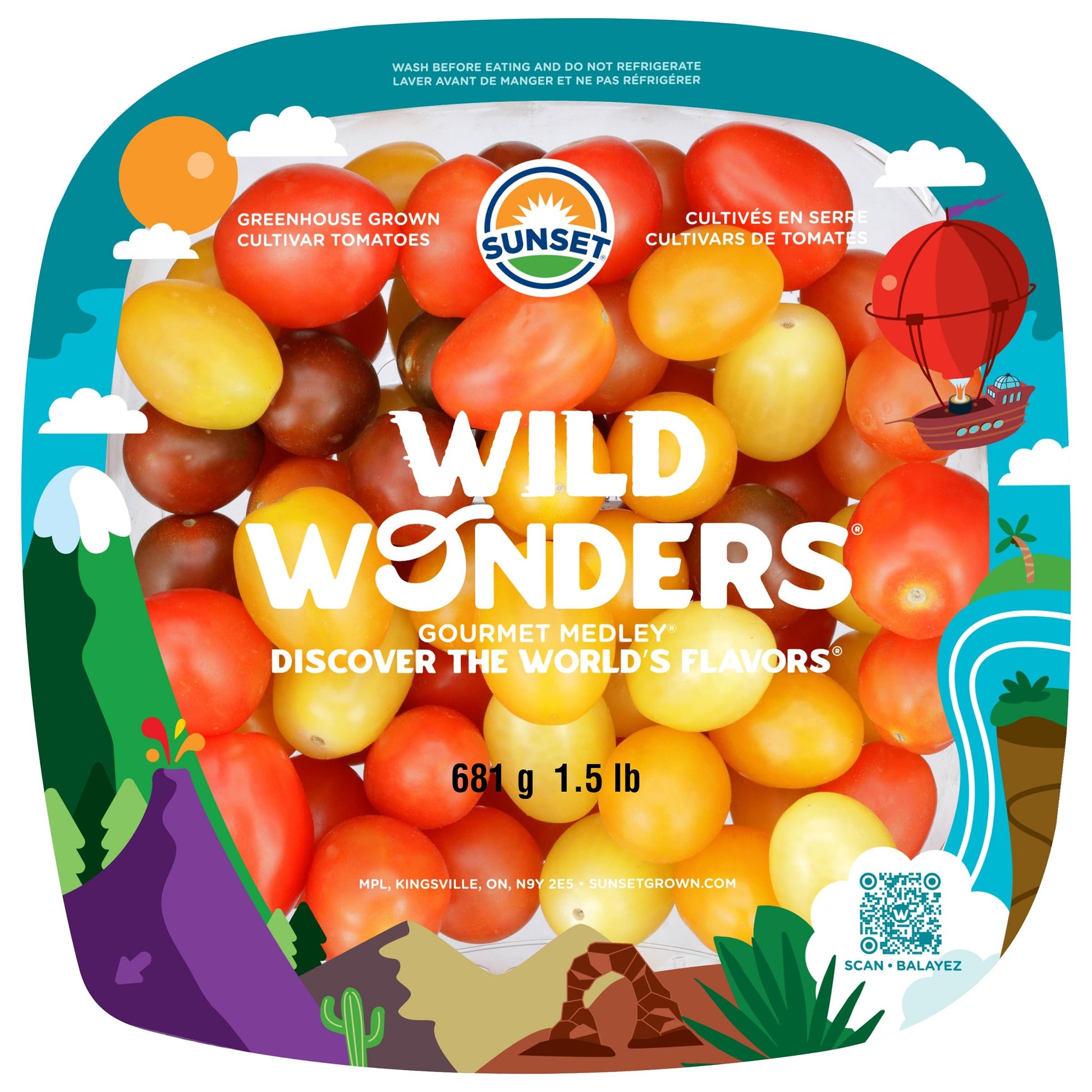 Sunset, Wild Wonders Tomatoes, 24oz
