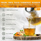 FRESHDRINKUS Premium Tulsi Turmeric Ginger Tea Bags, 100% Natural, Vegan, 35 Bags
