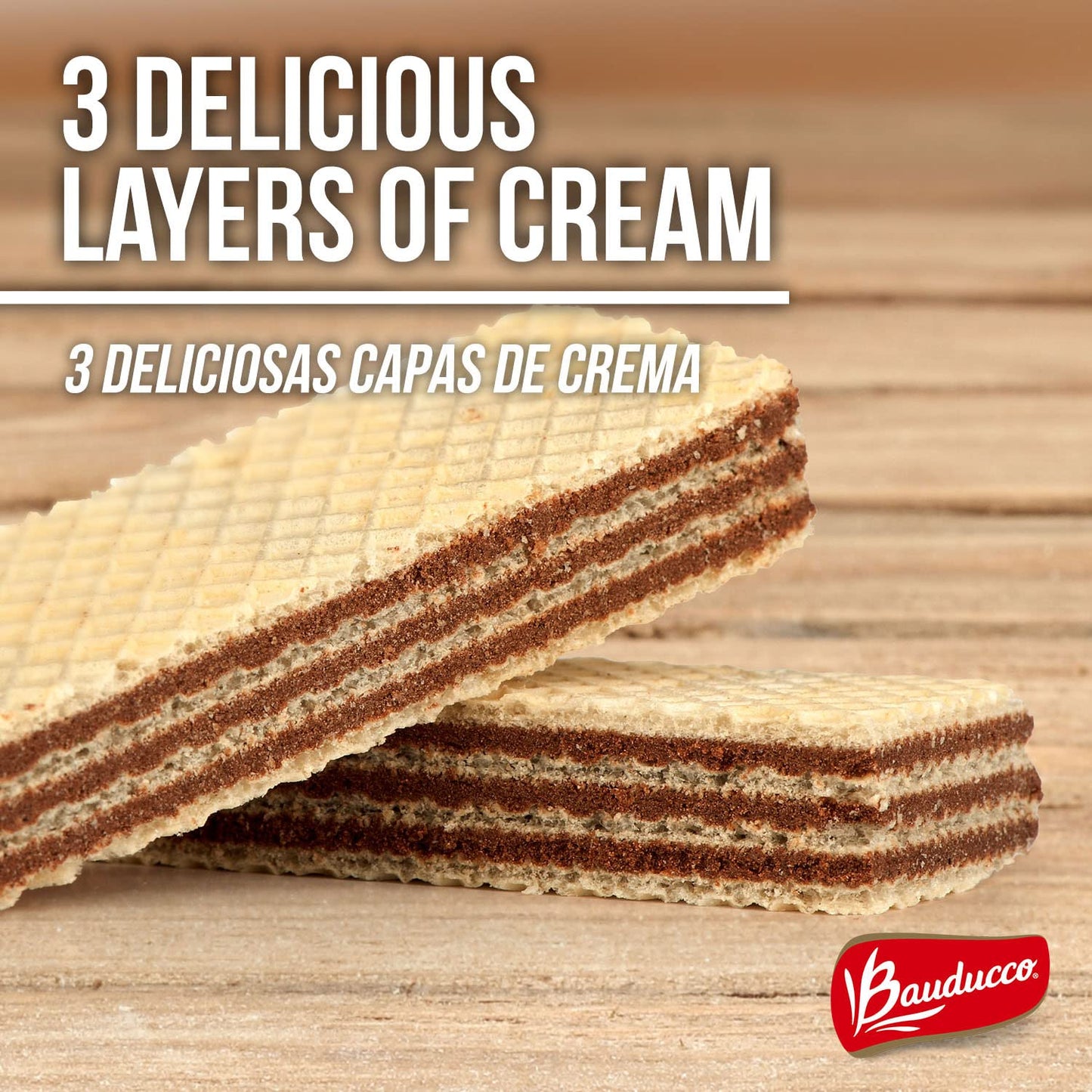 Bauducco Hazelnut Wafers - Crispy Wafer Cookies With 3 Delicious, Indulgent Decadent Layers Of Hazelnut Flavored Cream - Delicious Sweet Snack Or Desert - 5.0 Oz (Pack Of 1)