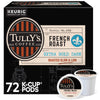 Tully'S Coffee French Roast Keurig Single-Serve K-Cup Pods, Dark Roast Coffee, 72 Count (6 Packs Of 12)