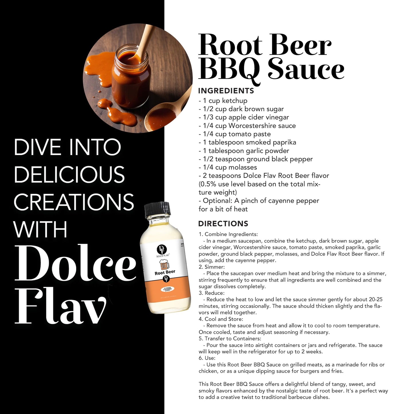 Dolce Foglia Root malt-inspired Extract – Oil-Soluble, Sugar-Free Flavoring for Baking & Desserts – 2 Oz.