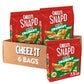 Cheez-It Snap d Cheese Cracker Chips, Thin Crisps, Extra Crunchy, Sharp White Cheddar (6 Bags)