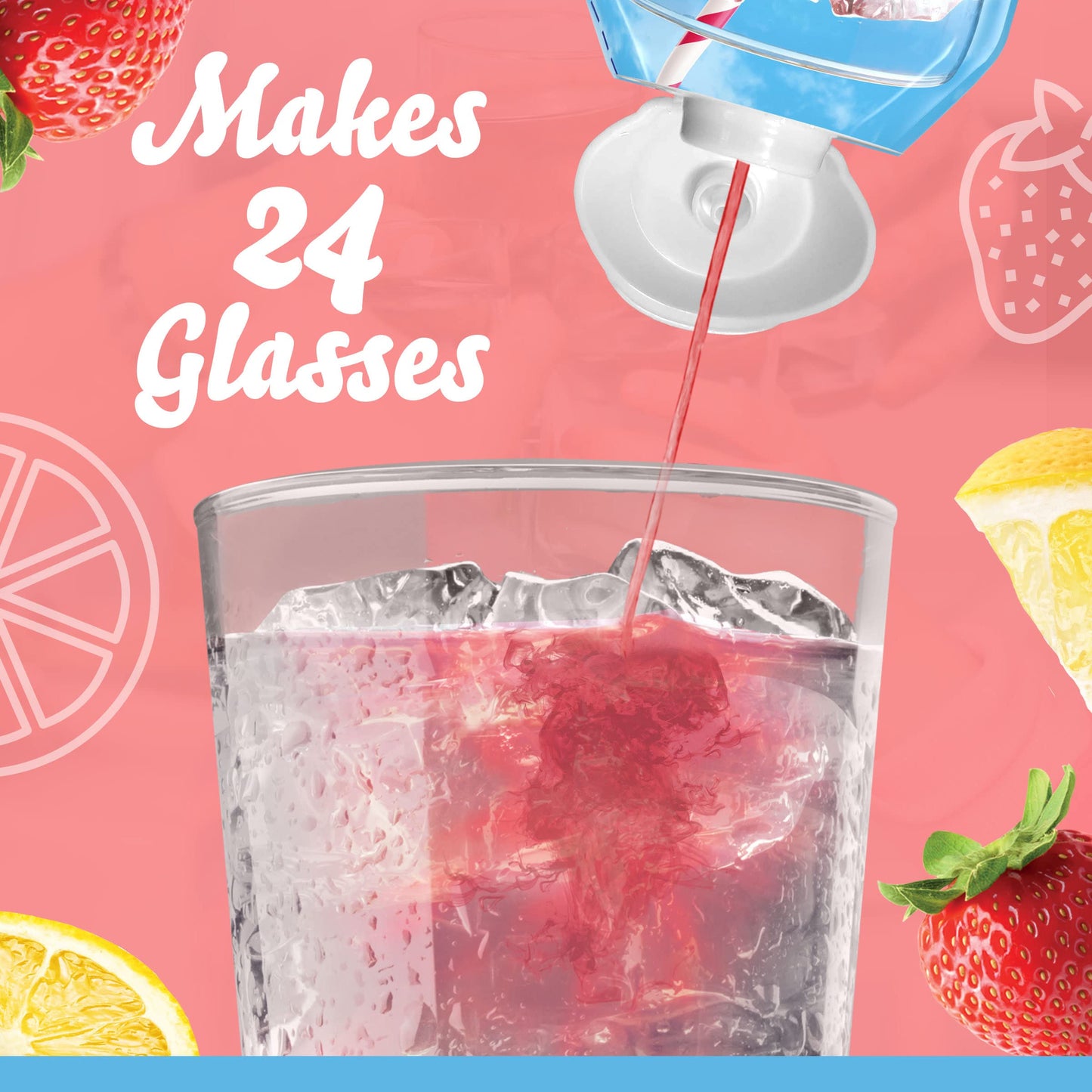 Crystal Light Sugar-Free Zero Calorie Liquid Water Enhancer - Strawberry Lemonade (1.62 Fl Oz Bottle, Pack Of 12)