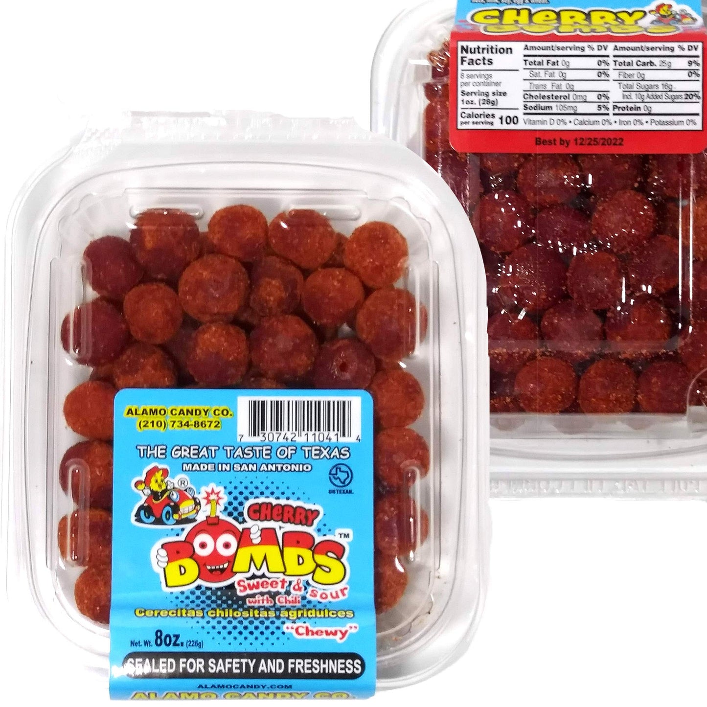 Topmake Alamo Candy Variety Pack - 8 Piece Set - Mexican Candy Mix with Gummy Bears, Cherry  s, and Dill Pickle - Lime