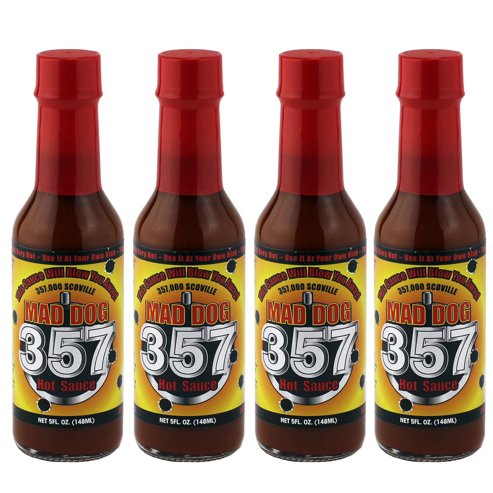 Mad Dog 357 Hot Sauce, 5oz - 4 Bottle Gift Pack
