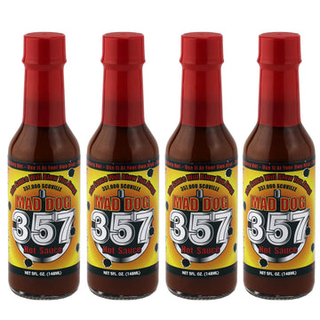 Mad Dog 357 Hot Sauce, 5oz - 4 Bottle Gift Pack