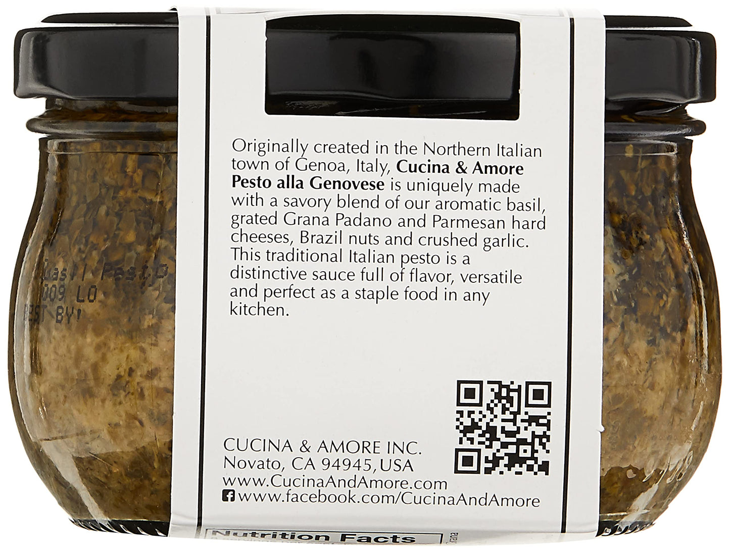 Cucina & Amore Genovese Basil Pesto, 7.9 Oz