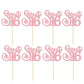 Gyufise Cupcake Toppers 24 Pack Glitter 16th Birthday Decorations Pink Model ZN0475-4-P