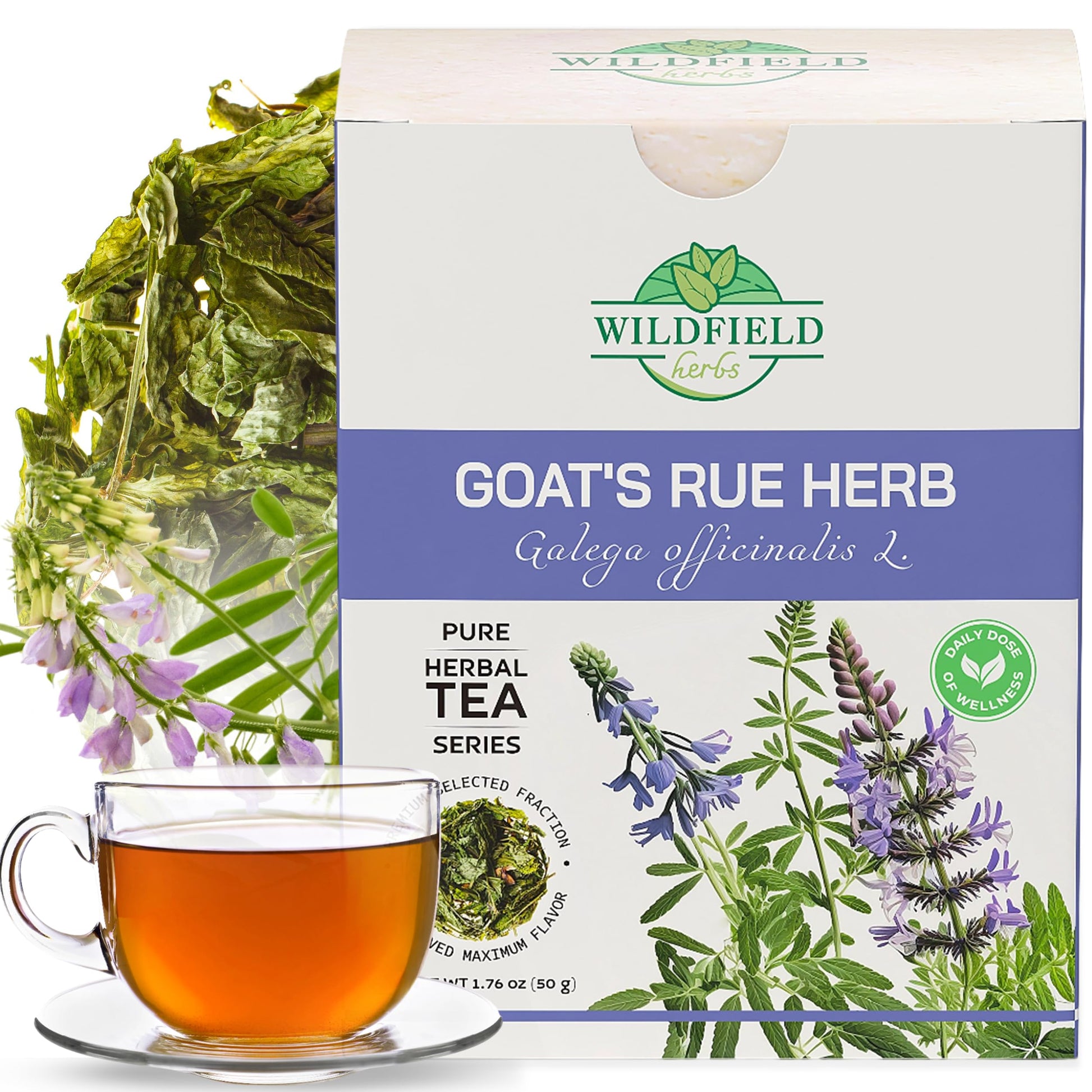 WILDFIELD HERBS Goats Rue Herb Tea - 1.8 oz (50 g) - Galega officinalis - Herbal Tea