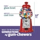Gumball Machine - 12 Inch Candy Dispenser For 0.62 Inch Bubble Gum Ball And More - Vintage Heavy Duty Red Metal With Large Glass