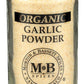 Morton & Bassett Organic Garlic Powder, 2.6 OZ, Pack of 1, Non-GMO, Gluten-Free
