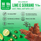 Baja Beef Vida Lime & Serrano Pepper Beef Jerky - Sweet And Spicy Beef Jerky Snack Packs, Healthy, Gluten-Free, All-Natural, No