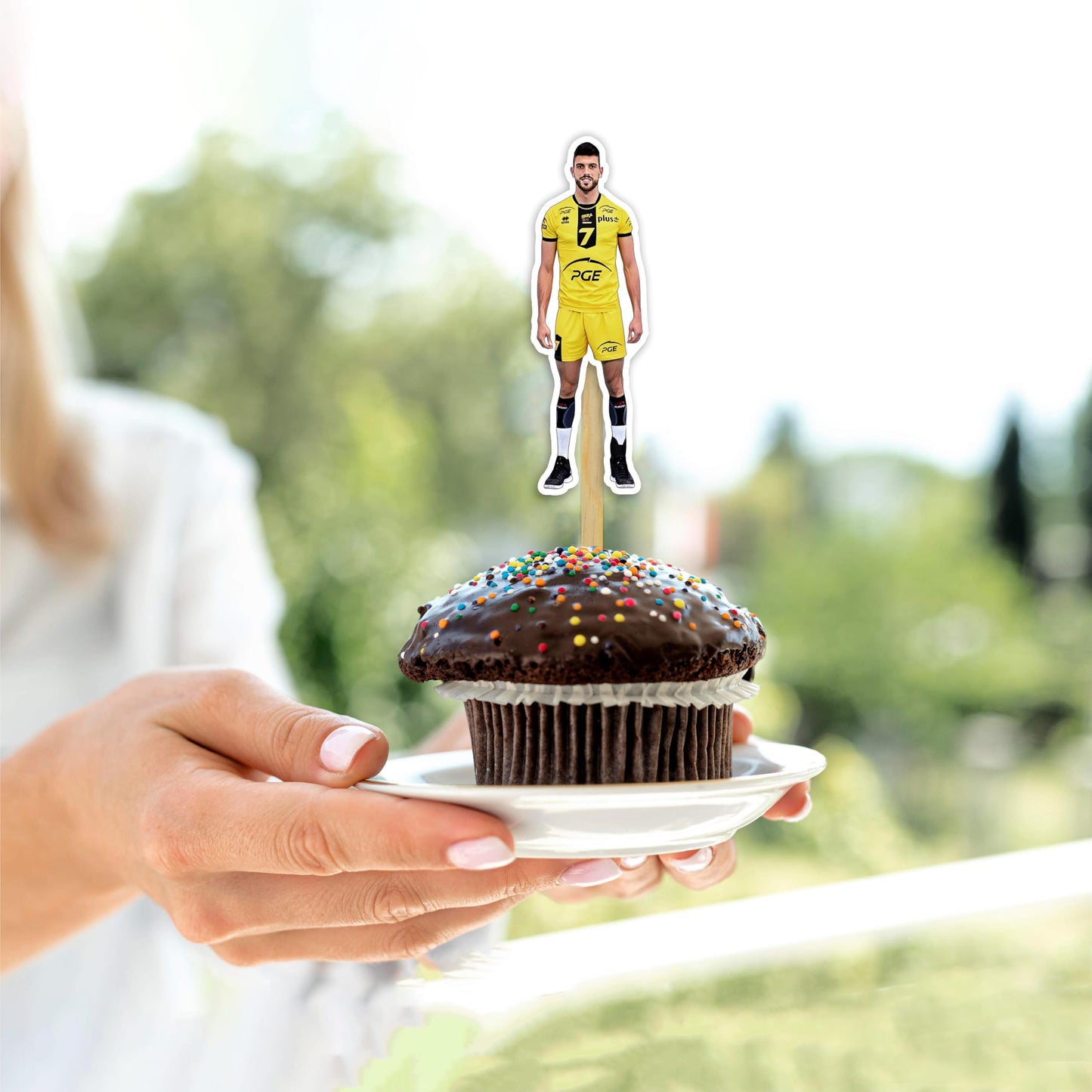 Seyal Volleyball Cupcake Topper