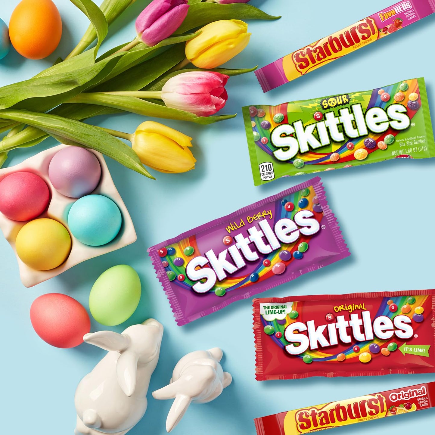 SKITTLES & STARBURST Chewy Candy Graduation Gifts, 18 Ct Bulk Box