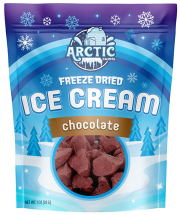 Arctic Farms Freeze Dried Ice Cream that Does Not Melt (Chocolate)