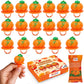 Pumpkin Candy 3D Ring Pops - 18 Individually Wrapped Suckers Bulk Pack - Fall Candy Party Favors - Thanksgiving Treats
