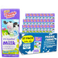 Prairie Farms 1% Low Fat Shelf Stable Milk, UHT, Vitamin D, 8 Fl Oz, 27 Pack