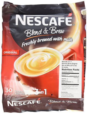 2 Pack - Nescafe Blend & Brew 3 In 1 Original 56 Sticks Total