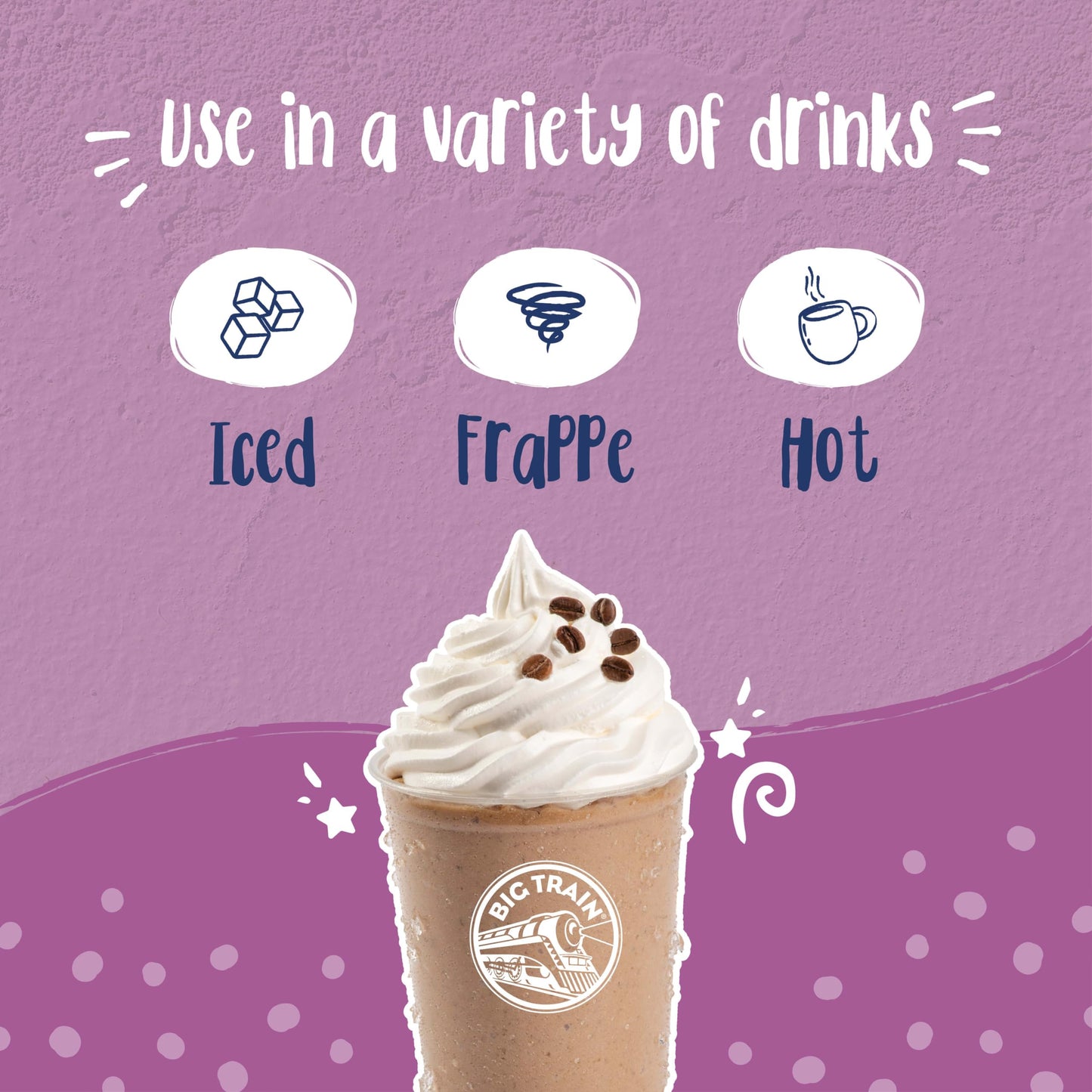 Big Train Caramel Latte Blended Ice Coffee Beverage Mix, 3.5 Lb (Pack Of 1)