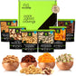 Nut Cravings Gourmet Collection - Diwali & Halloween Treats Dried Fruit & Mixed Nuts Basket In Green Box (6 Assortments) Arrange