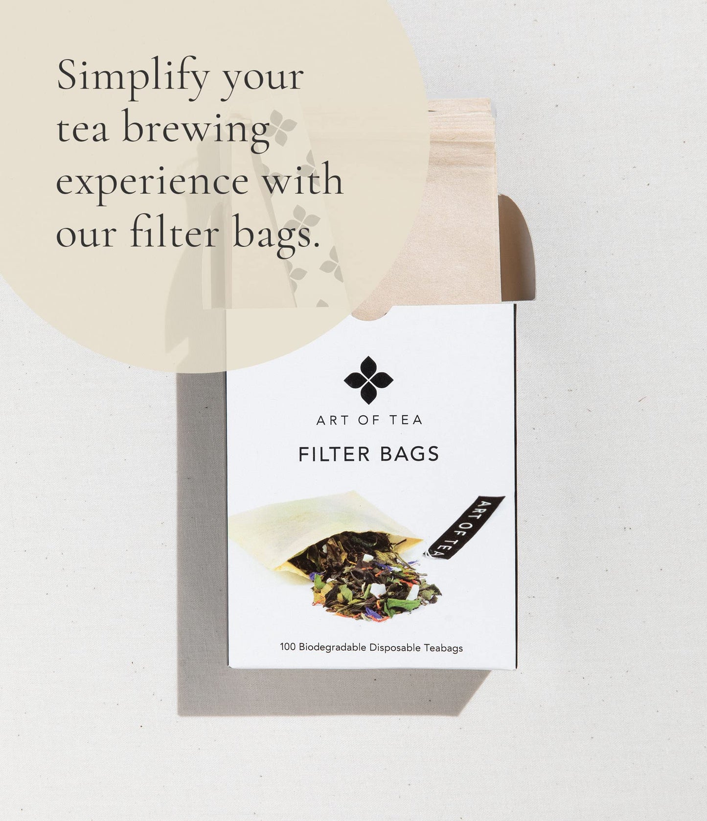 Art of Tea | Dark Chocolate Peppermint Dessert Tea | Organic Black Tea | 50 Eco Friendly Pyramid Tea Bag Sachets