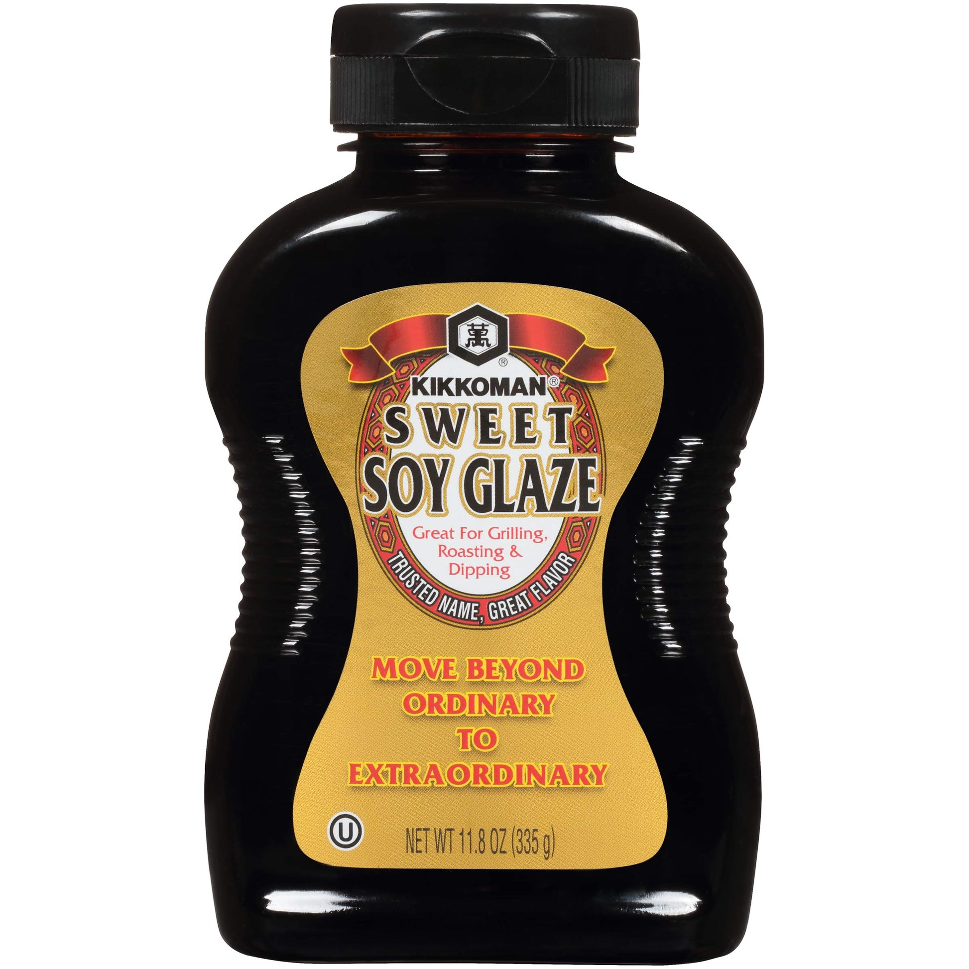 Kikkoman - Sweet Soy Glaze Great for Grilling, Roasting & Dipping - Low Sodium & No Fat - Kosher certified, Gluten-Free & All-Pu
