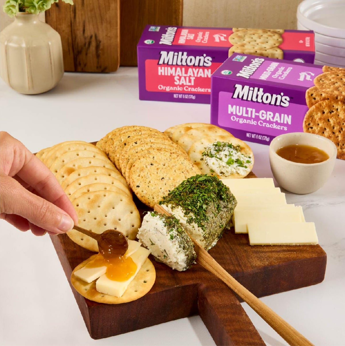 Miltons CRAFT BAKERS Organic Crackers Variety Bundle (Multi-Grain, Olive Oil & Sea Salt, Himalayan Salt) - Certified Organic, N