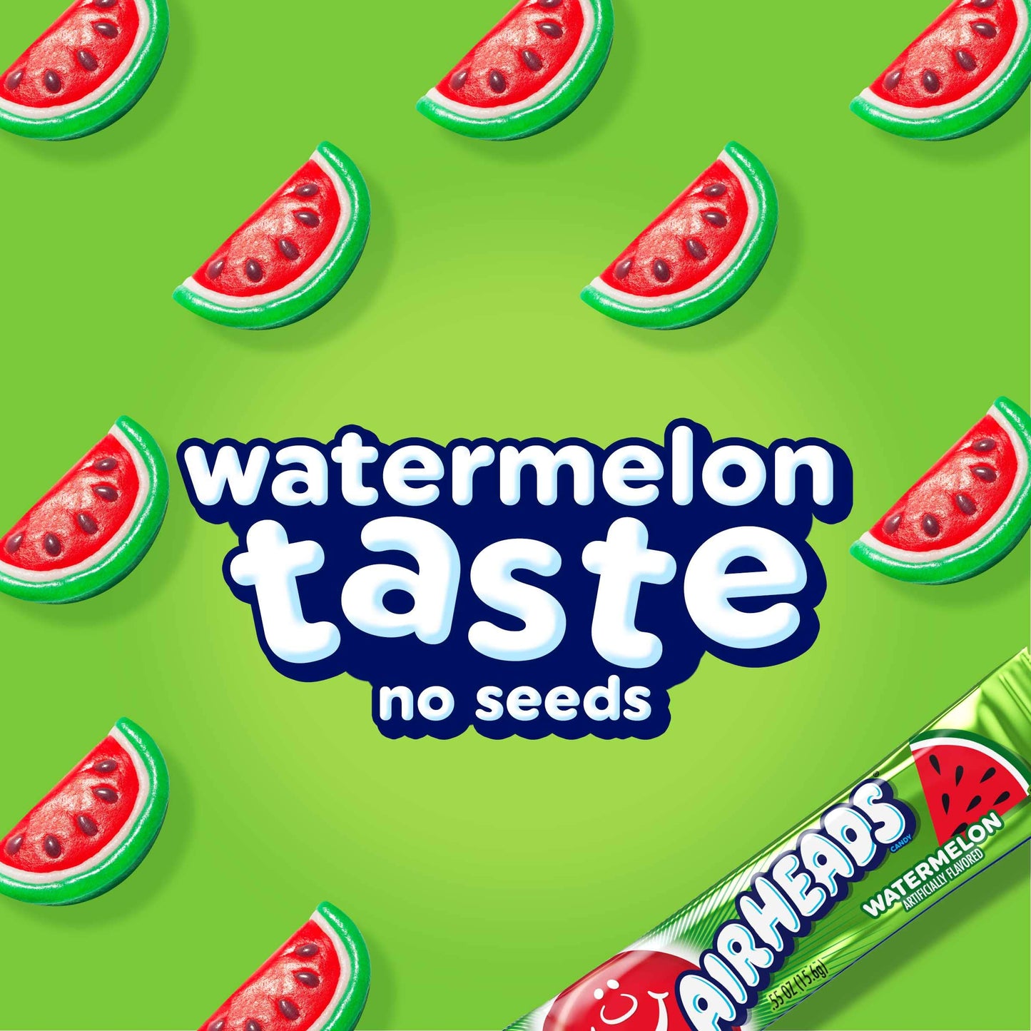 Airheads Candy Watermelon Flavor Taffy Bars, Individually Wrapped, 36 Count, Model 73390002039