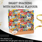 SHELLYS DELIGHT Snack Box Care Package - 120 Count Variety Snacks Gift Box for College Students, Military, Work or Home