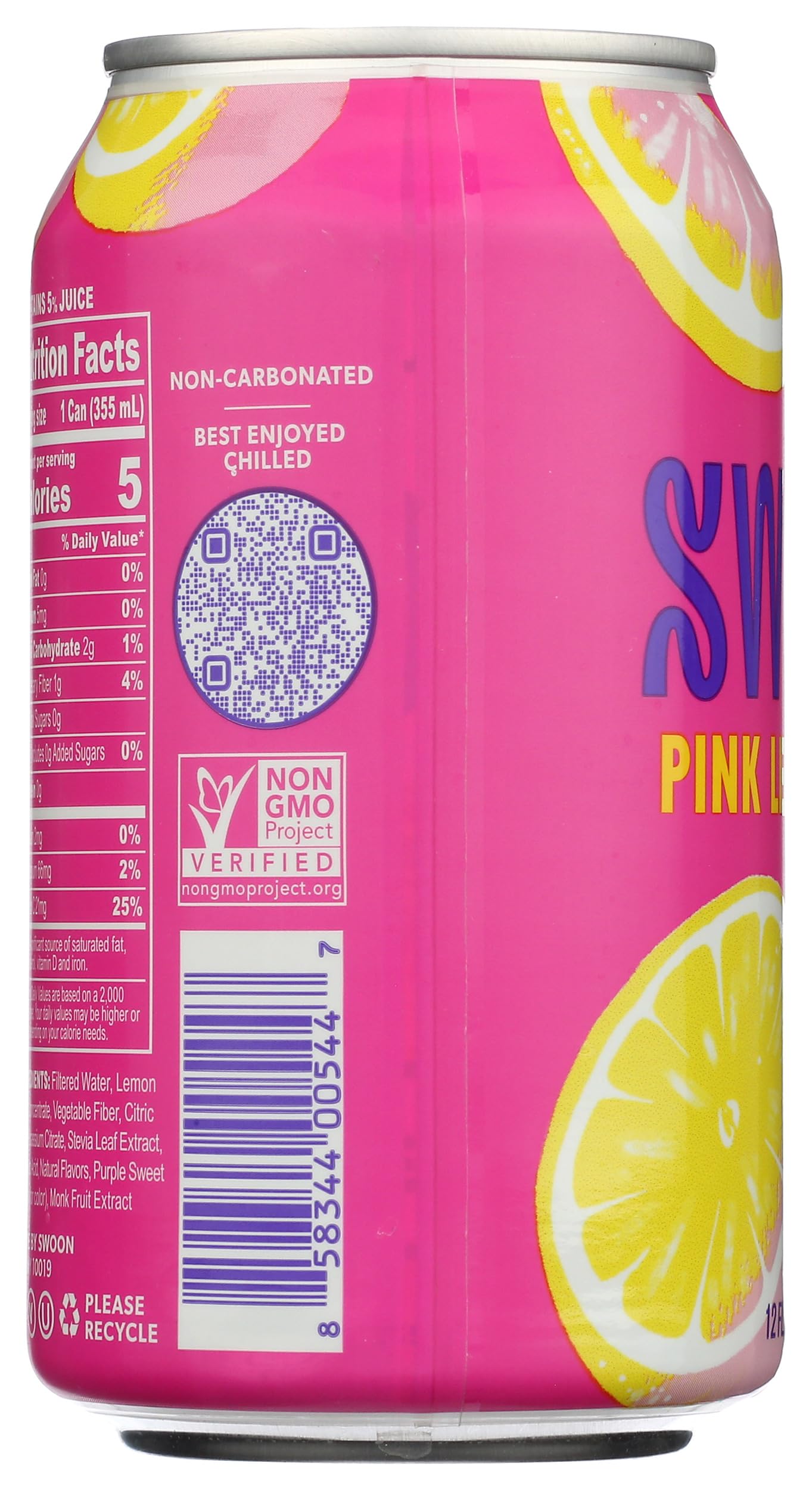 Swoon Zero Sugar Pink Lemonade, 12 FZ