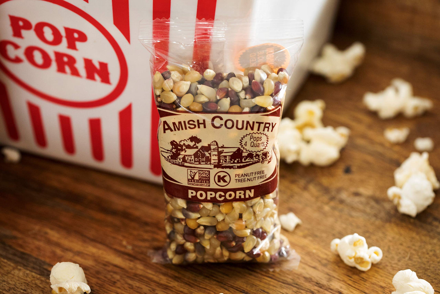 Amish Country Popcorn | 10-4 Oz Bags | Rainbow Popcorn Kernels | Old Fashioned, Non-Gmo And Gluten Free