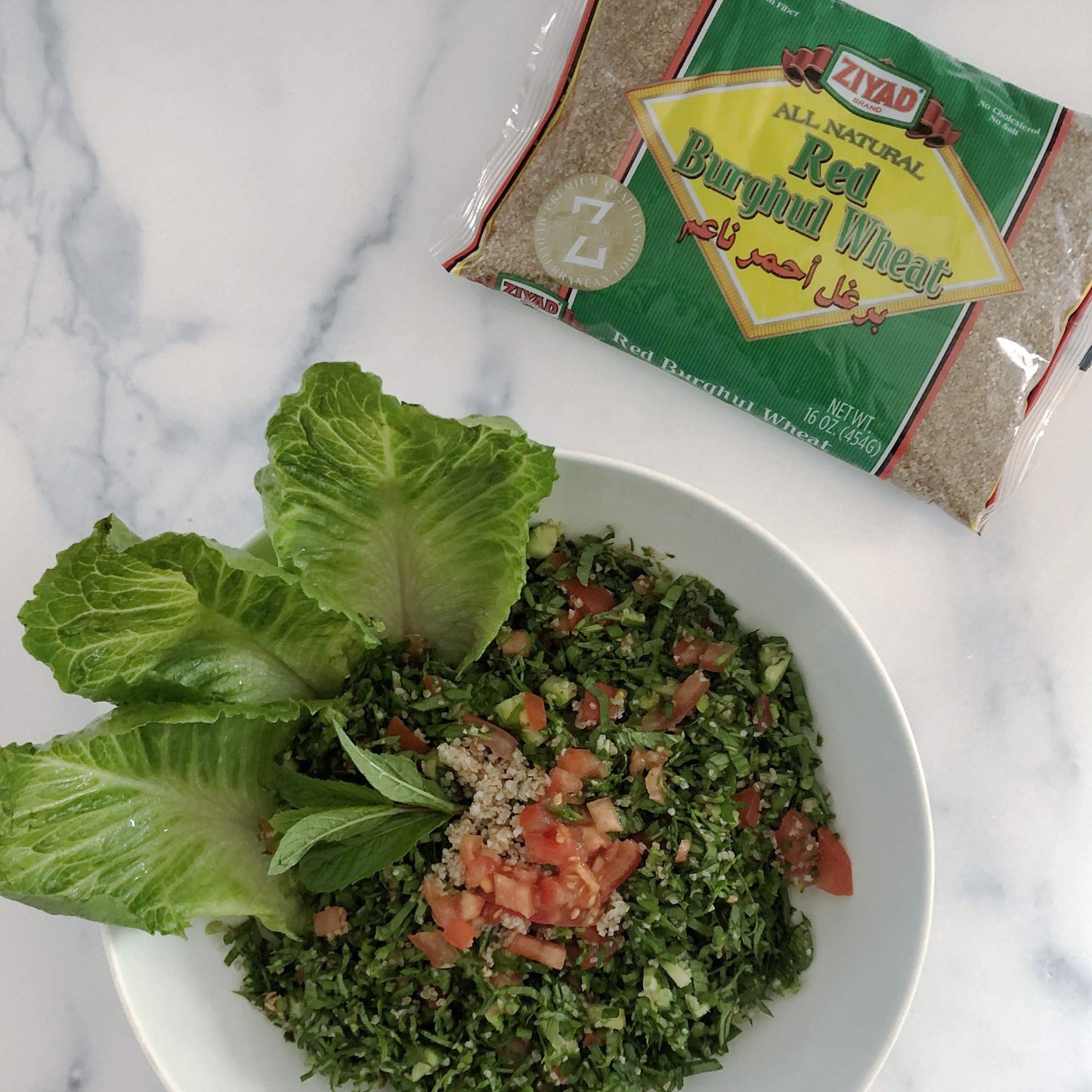 Ziyad Red Burghul, Bread Filler Perfect For Bread Crumbs, Oats, Tabouli, Kibbeh, Curries! 16 Oz