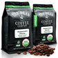 The Bean Organic Coffee Company Peppermint Mocha, Medium Roast, Whole Bean Coffee, 16-Ounce Bags (Pack of 2)