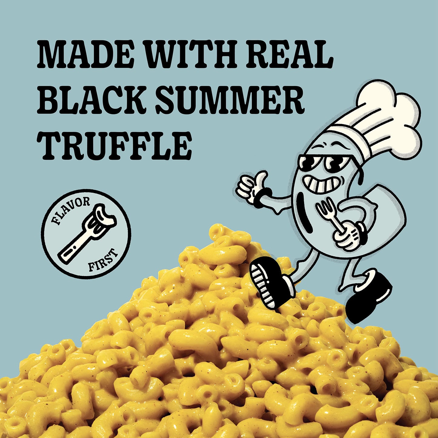 Grownas Vegan Mac & Cheese, 25G Of Protein Per Pack - Real Truffle Flavor, Dairy Free, High Protein Snack, Easy To Prepare, Made With Coconut & Wheat, Vegan, Non-Gmo, Delicious Meal Or Snack