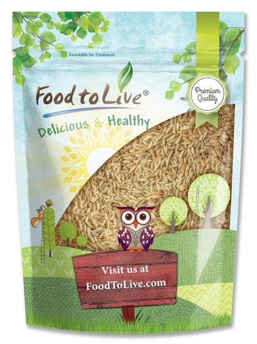 Food to Live Rye Berries, 5 Pounds - Whole Grain Powerhouse for Bread, Sourdough, Porridge, and Granola. Rich in Fiber and Nutri