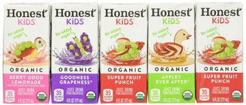 Honest Kids Honest Kids Organic Juice Boxes, 6 Fl Oz, Pack of 40