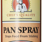 Chef's Quality All purpose Oil Pan Spray, 17 ounce, 6 count