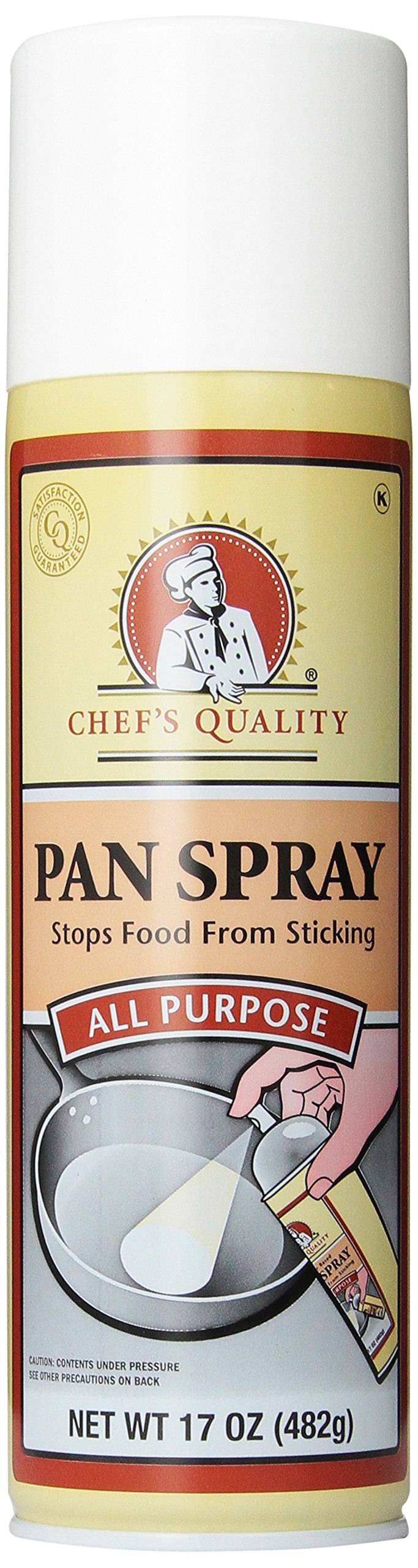 Chef's Quality All purpose Oil Pan Spray, 17 ounce, 6 count