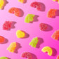Katjes Plant Based Sour Gummy Candy - Passion Fruit, Orange, Lime, Raspberry & Black Currant Flavored Sour Gummies - Palm Oil Fr
