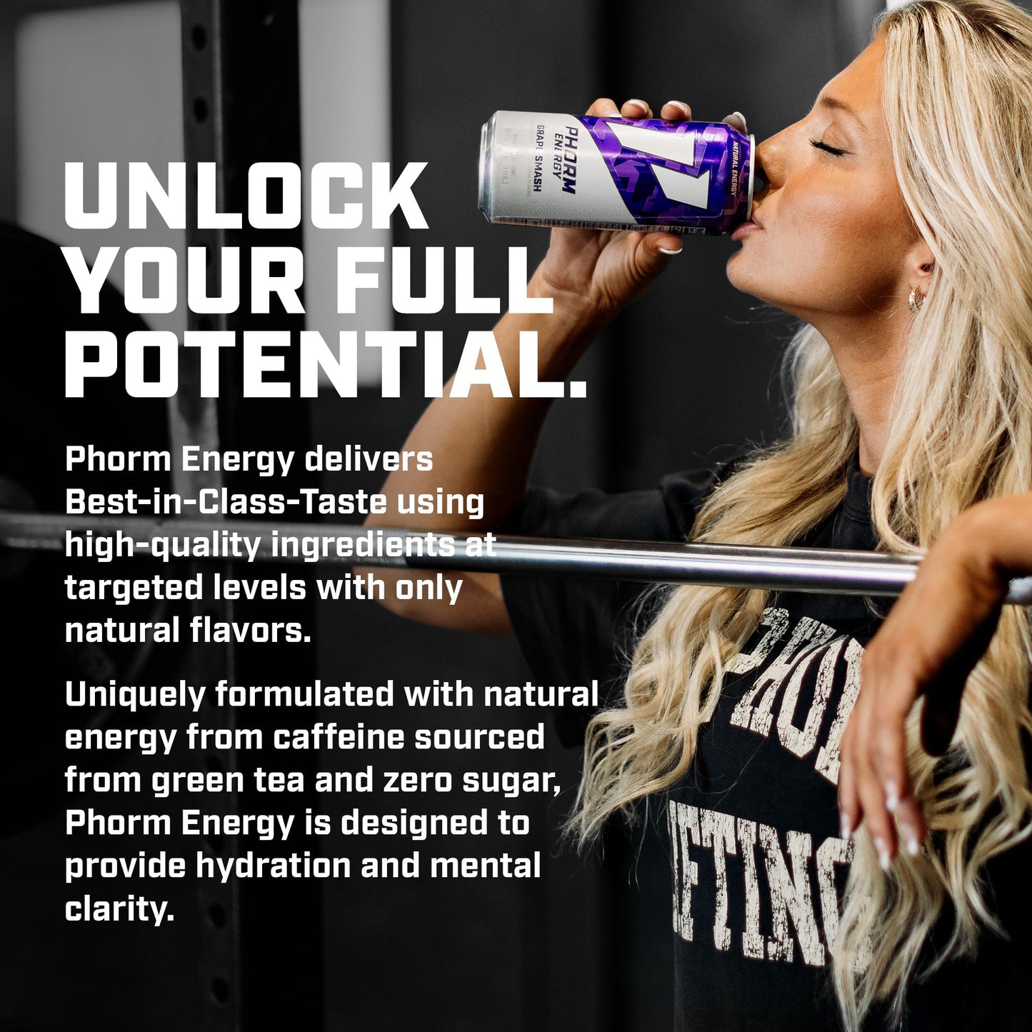 Phorm Energy Drink  G Smash Flavor  200 MG Natural Caffeine From Green Tea  Sugar Free Carbonated Drink With Electrolytes & Vitamin B12  Dairy & Gluten Free  Vegan  16 FL Oz Cans  12 Pack