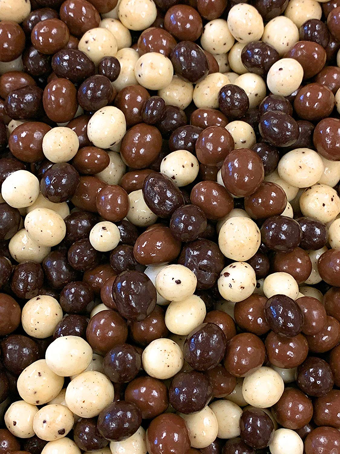 SweetGourmet Chocolate Covered Espresso Beans Blend | White Milk Dark Chocolate | 2 Pounds