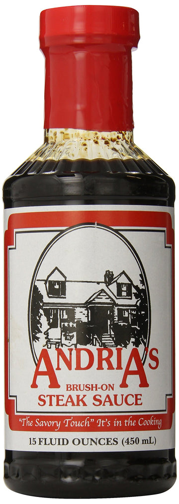 Andria's Brush On Steak Sauce, 15 Ounce Bottle
