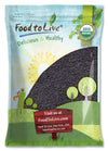 Organic Black Mustard Seeds, 9 Pounds - Non-GMO, Whole Hot Spice, Non-Irradiated, Vegan, Kosher, Bulk. High in Protein, Fiber, S