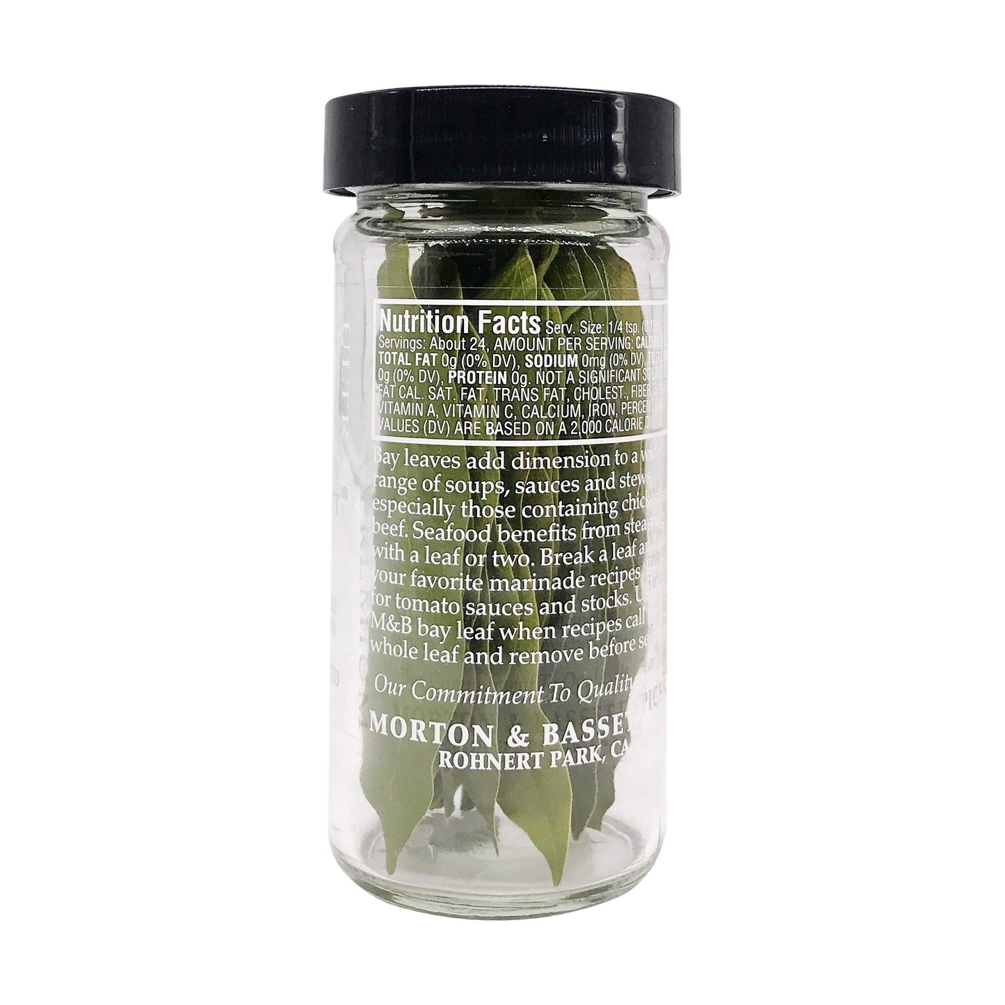 Morton & Bassett Bay Leaves, 0.14-Ounce Jar, Flavorful Culinary Herb, Pack of 1