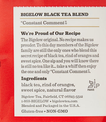 Bigelow Tea Constant Comment Black Tea - Case Of 6 - 20 Bags