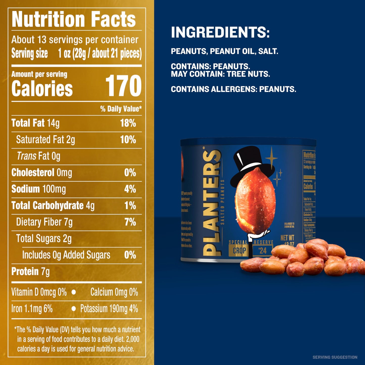 PLANTERS Special Reserve Peanuts  13 OZ