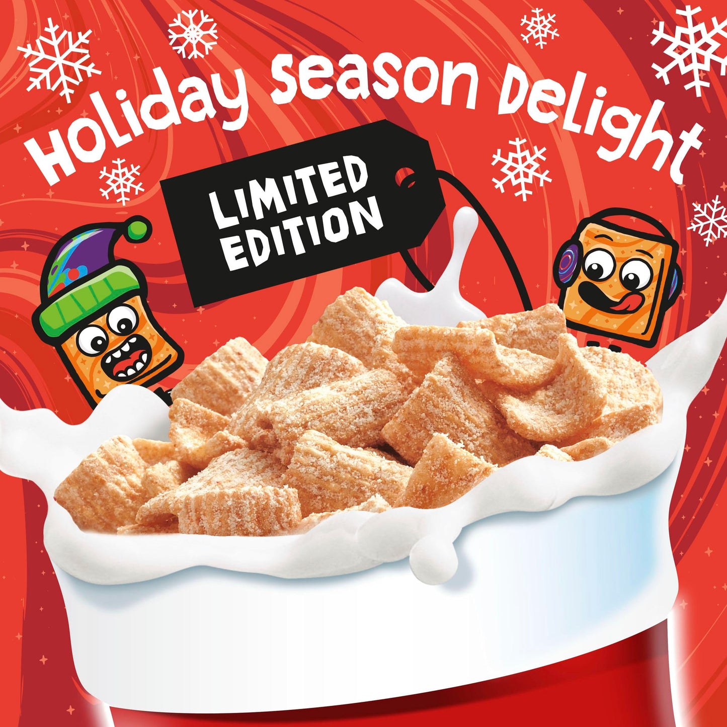 Sugar Cookie Toast Crunch Breakfast Cereal  Crispy Naturally Flavored Sugar Cookie Cinnamon Cereal  Limited Edition  Family Size  18.8 oz
