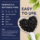 Dried Elderberries Organic 1 Lb Bulk Bag (6-Pack) - Usda Certified, Non-Gmo Sambucus Nigra, Whole Dried Elderberry - Natural, No