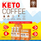 The Frozen Bean Caramel Macchiato Keto Instant Coffee Mix - 20 Single Serve Sticks, Low Sugar, MCT Oils, 0.53 Ounce
