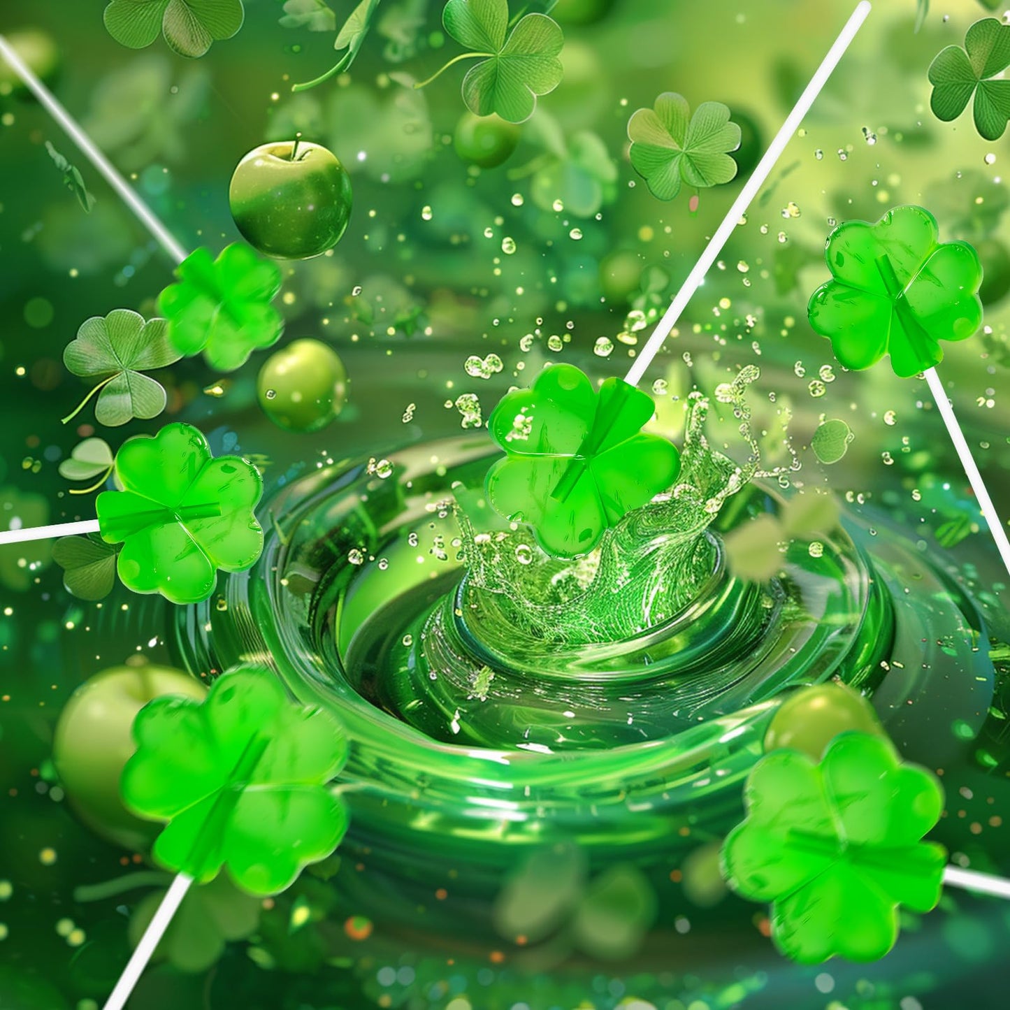 36 Pack St. Patrick'S Day Candy, Green Shamrock Lollipops Suckers, Irish Candy Suckers, Individually Wrapped Suckers Lollipops G